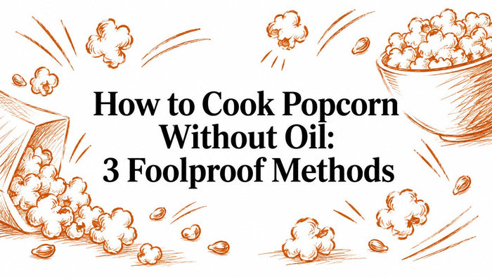 How to Cook Popcorn Without Oil: 3 Foolproof Methods