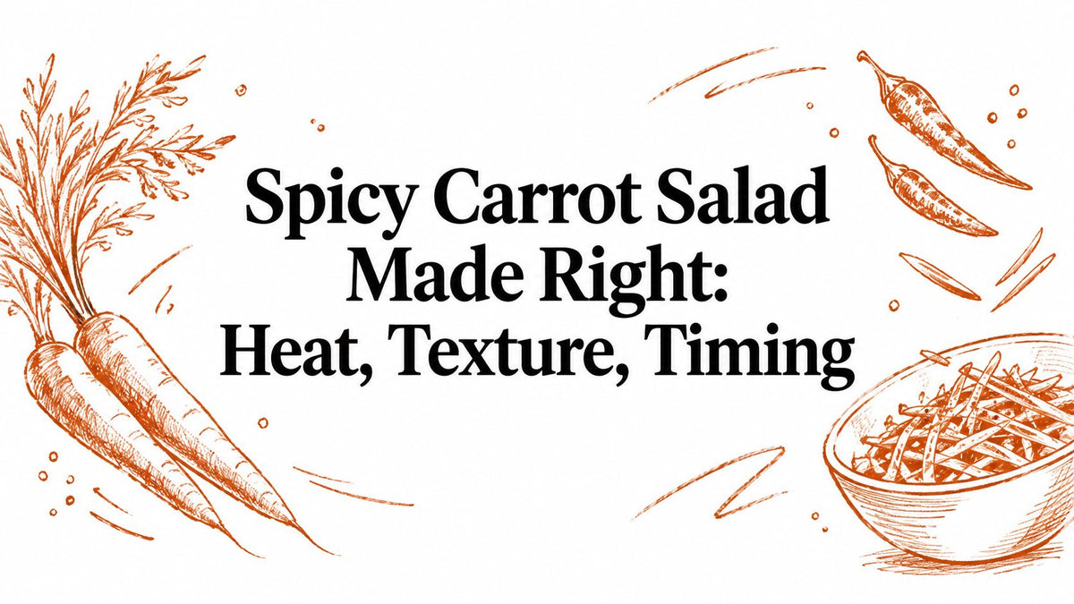 Spicy Carrot Salad Made Right: Heat, Texture, Timing