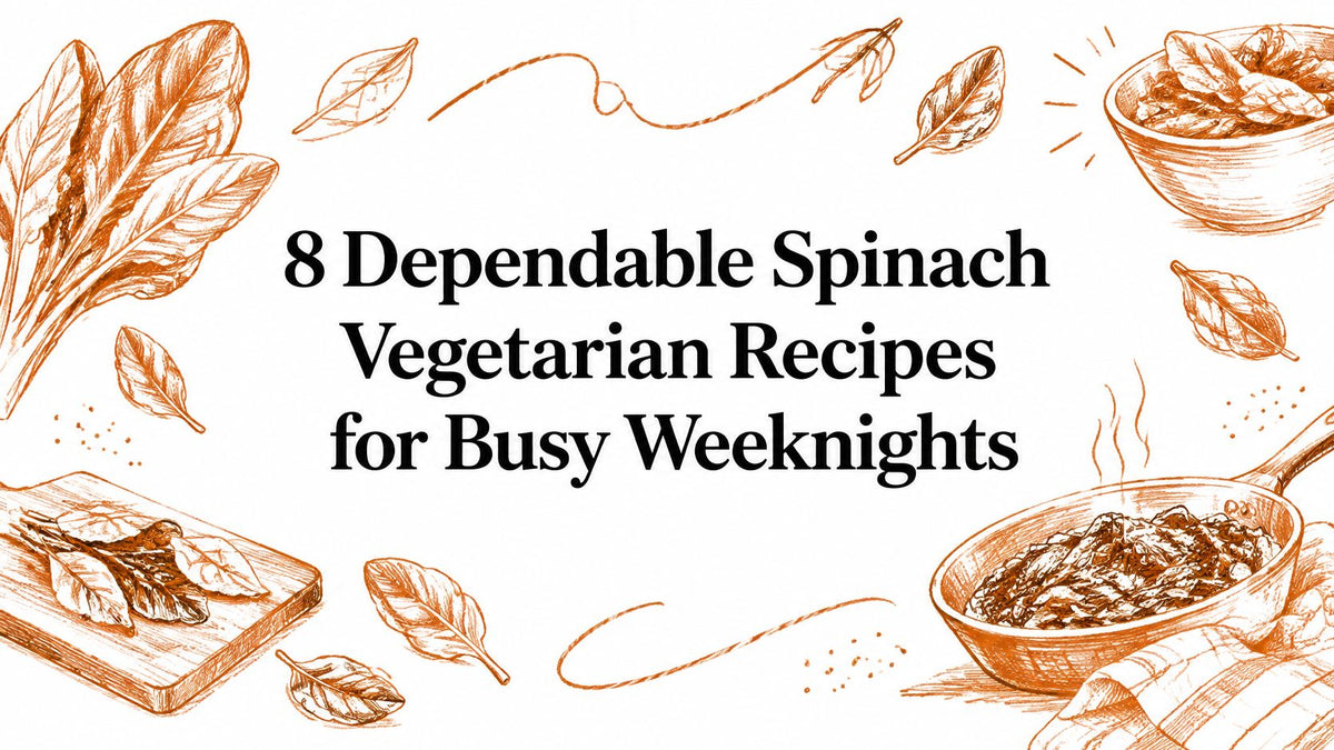 8 Dependable Spinach Vegetarian Recipes for Busy Weeknights