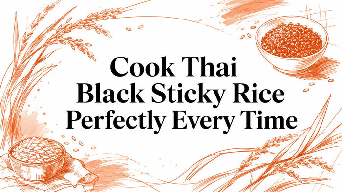 Cook Thai Black Sticky Rice Perfectly Every Time