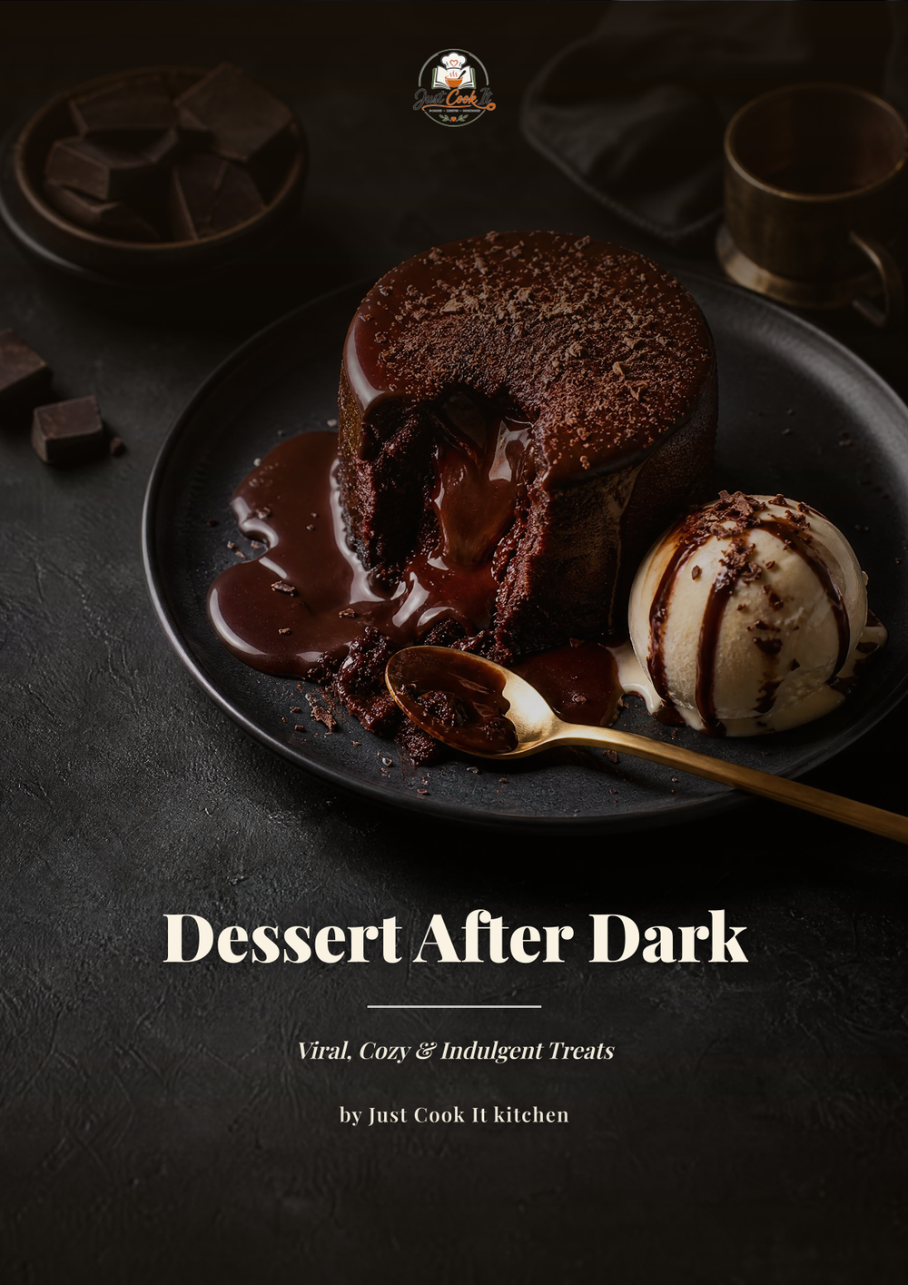 Dessert After Dark cookbook cover – 75 viral dessert recipes PDF