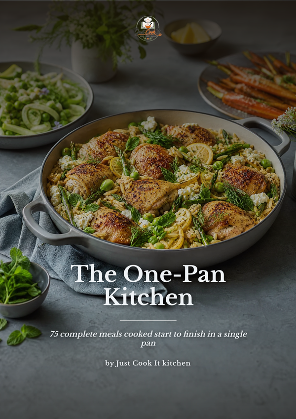 The One-Pan Kitchen cookbook cover – 75 sheet pan and one pot recipes